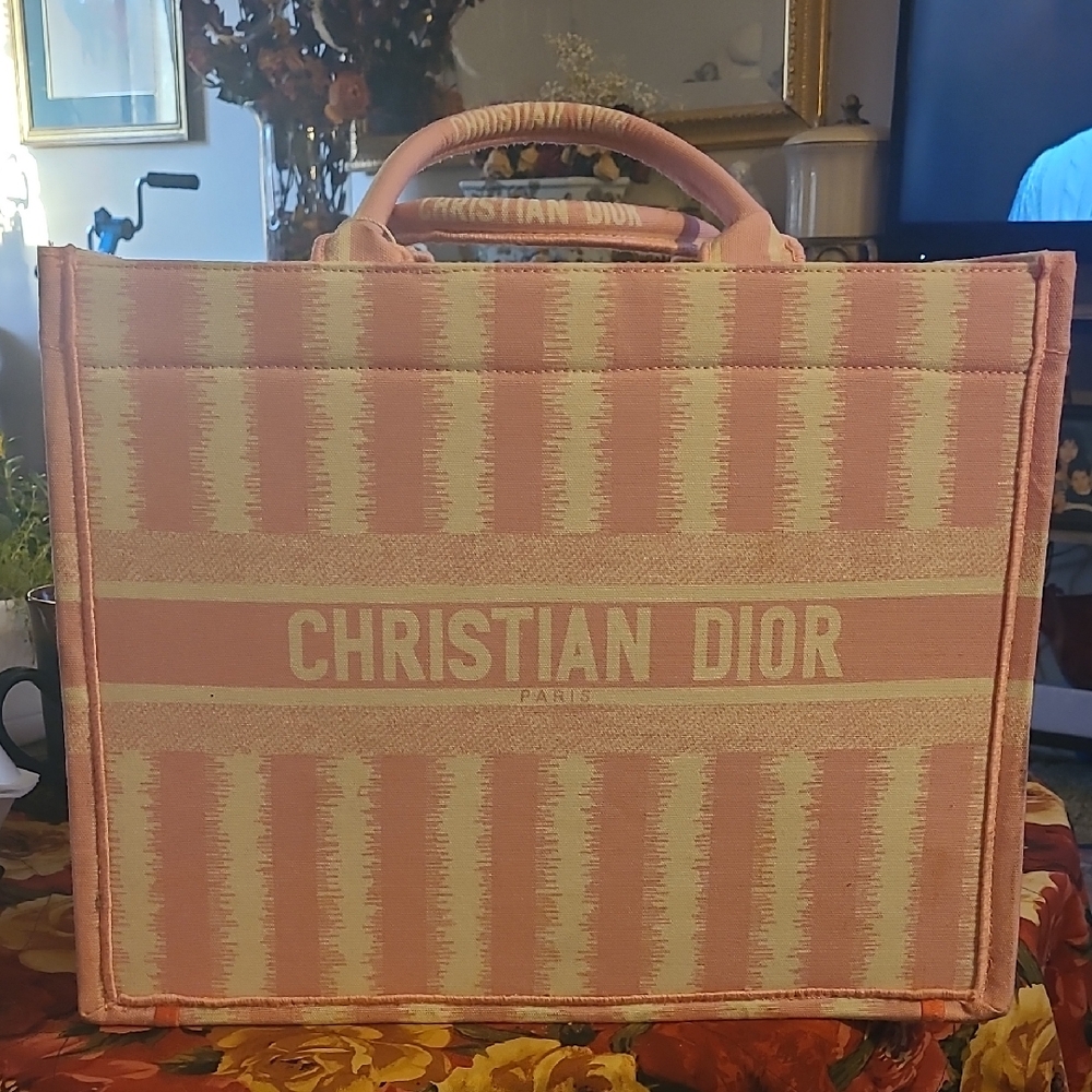 Pink D i o r XL Tote Bag